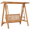vidaXL Hollywoodschaukel mit Anthrazit Auflage 170 cm Massivholz Teak