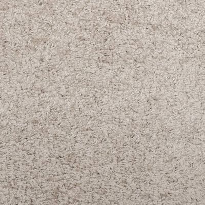 vidaXL Shaggy-Teppich PAMPLONA Hochflor Modern Beige Ø 240 cm