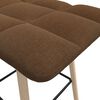 vidaXL Barhocker Braun Stoff