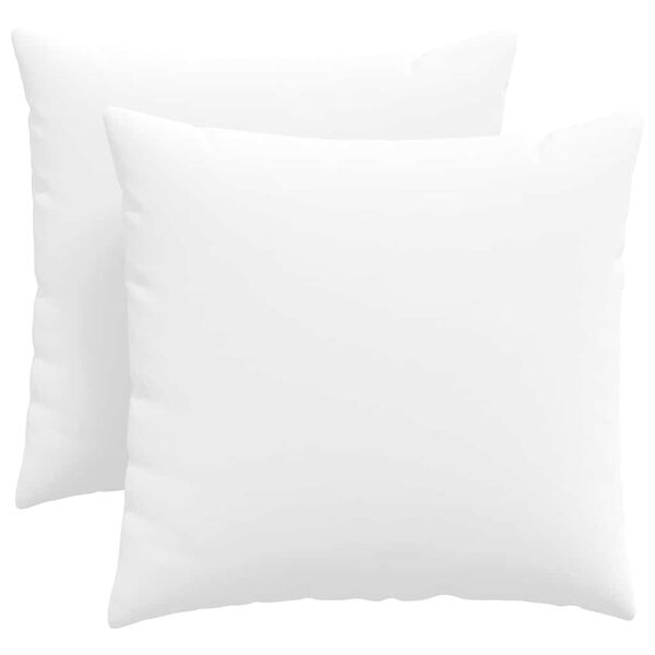 vidaXL Sofakissen 2 pcs Wei&szlig; 45 x 45 cm Stoff