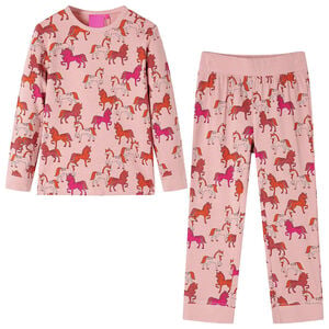 vidaXL Kinderpyjama mit Langen &Auml;rmeln Hellrosa 92