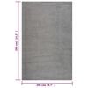 vidaXL Teppich Shaggy Hochflor Creme 200x290 cm