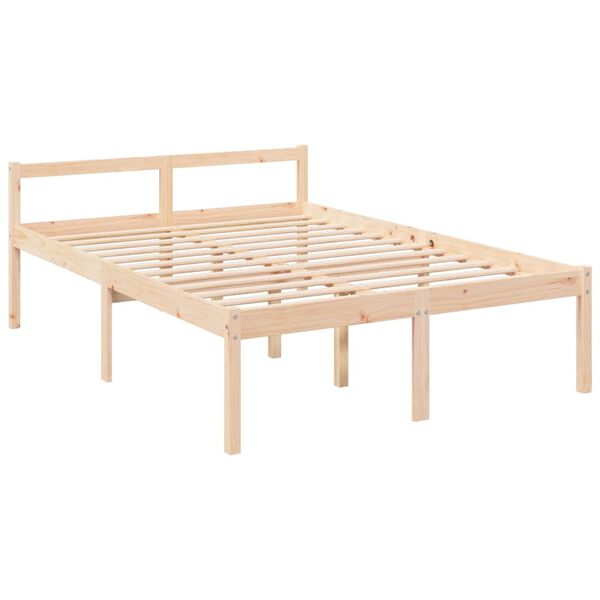 vidaXL Seniorenbett 140x190 cm Massivholz Kiefer
