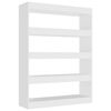 vidaXL B&uuml;cherregal/Raumteiler Wei&szlig; 100x30x135 cm
