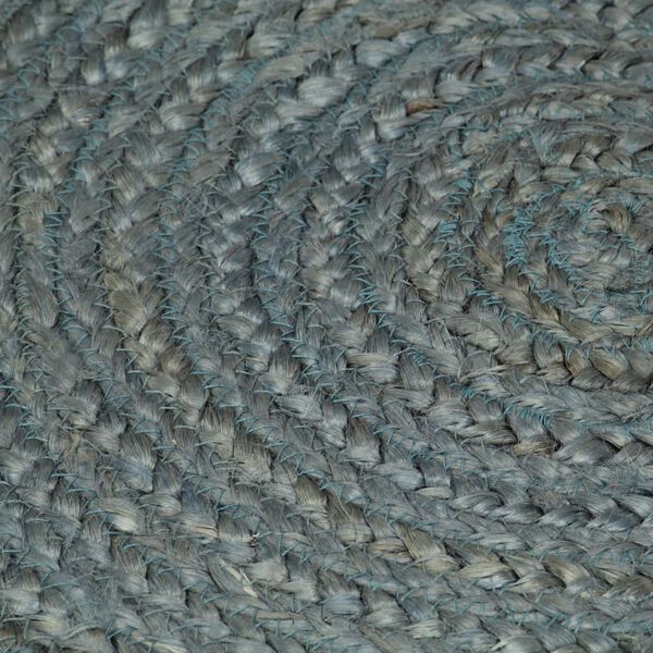 vidaXL Teppich Handgefertigt Jute Rund 150 cm Olivgr&uuml;n