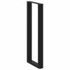 vidaXL Bartischbeine U-Form 2 Stk. Schwarz 40x(110-111) cm Stahl