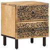 vidaXL Nachttische 2 Stk. 40x33x46 cm Massivholz Mango