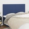 vidaXL Kopfteil Blau 160x5x118/128 cm Stoff