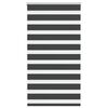 vidaXL Doppelrollo Schwarz 75x100 cm Stoffbreite 70,9 cm Polyester
