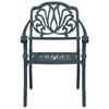 vidaXL 3-tlg. Bistro-Set Gr&uuml;n Aluminiumguss
