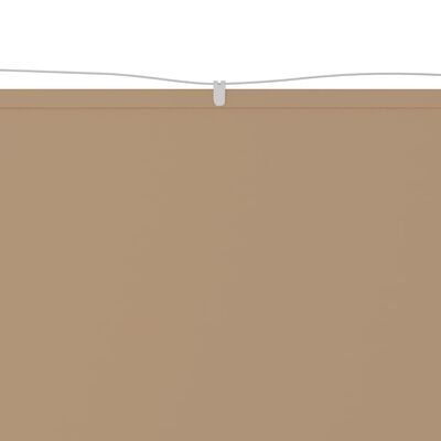 vidaXL Senkrechtmarkise Taupe 100x600 cm Oxford-Gewebe