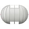 vidaXL Poolzelt Kuppel Grau 640 x 432 x 205 cm