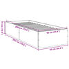 vidaXL Bettgestell Wei&szlig; 90x200 cm Holzwerkstoff