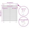 vidaXL Plissee Bordeauxrot 115x150 cm Stoffbreite 114,4 cm Polyester