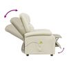 vidaXL Massagesessel Creme Kunstleder