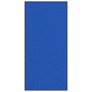 vidaXL Fu&szlig;matte Blau und Schwarz 120 x 250 cm Polyamid und PVC
