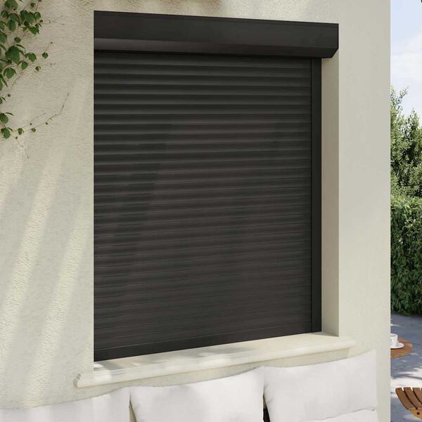 vidaXL Rollladen Aluminium 110x130 cm Anthrazit