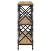 vidaXL Konsolentisch Artisan-Eiche 100 x 28 x 80,5 cm Holzwerkstoff