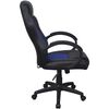 vidaXL Racing B&uuml;rostuhl Blau Kunstleder