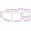 vidaXL Feuerstelle Schwarz 100 x 100 x 30 cm Stahl