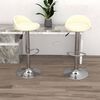 vidaXL Barhocker 2 Stk. Creme Kunstleder