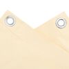 vidaXL Balkon-Sichtschutz Creme 500x90 cm PVC