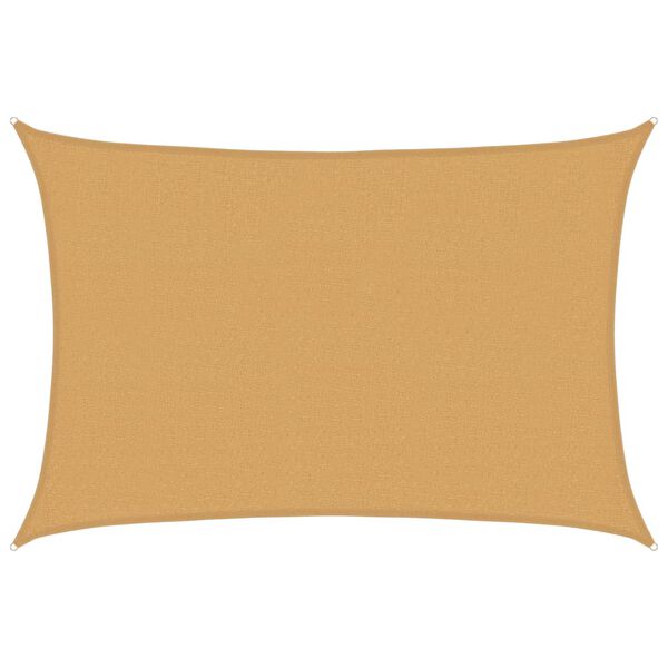 vidaXL Sonnensegel 160 g/m&sup2; Rechteckig Sandfarben 2,5x3,5 m HDPE