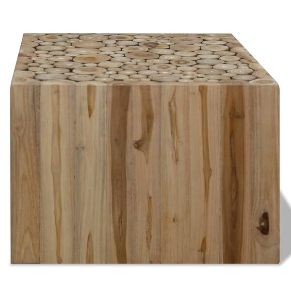 vidaXL Couchtisch Teakholz 50x50x35 cm