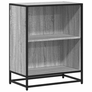 vidaXL B&uuml;cherregal Grau Sonoma 60x35x76 cm Holzwerkstoff