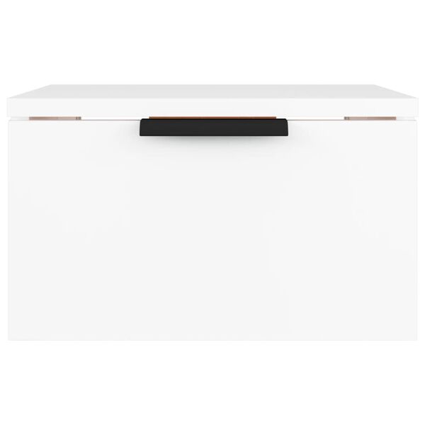 vidaXL Wand-Nachttisch Weiß 34x30x20 cm