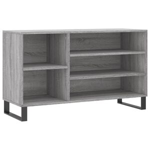 vidaXL Schuhregal Grau Sonoma 102x36x60 cm Holzwerkstoff