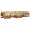 vidaXL Outdoor-Sofagarnitur mit Kissen 8 pcs Natur und Beige