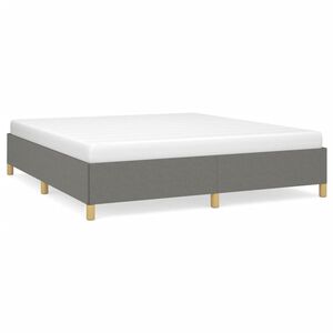 vidaXL Bettgestell ohne Matratze Dunkelgrau 180x200 cm Stoff
