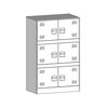 vidaXL Sideboard Anthrazit 67x39x107 cm Stahl