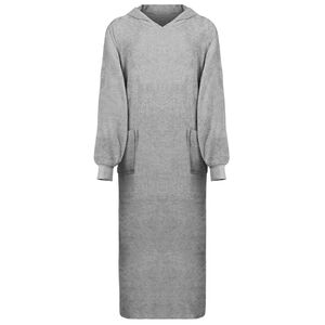 vidaXL Decken-Hoodie KINN Grau XXL Baumwolle