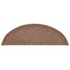 vidaXL Stufenmatten 30 Stk. 56x17x3 cm Braun Halbrund