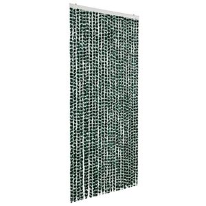 vidaXL Insektenschutz-Vorhang Gr&uuml;n und Wei&szlig; 100x220 cm Chenille