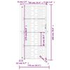 vidaXL Gartentor Anthrazit 100x175 cm Stahl Quadratisches Design