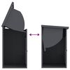 vidaXL Paketdrop-Box Anthrazit 44 x 35 x 59 cm Stahl