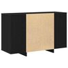 vidaXL Sideboard Schwarz Eichen-Optik 120 x 41 x 75 cm Holzwerkstoff