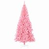 vidaXL Weihnachtsbaum mit 300 LEDs mit St&auml;nder Rosa 180 cm PVC