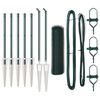 vidaXL Sechseckzaun mit Pfosten 10 x 0,4 m PVC-beschichteter Stahl
