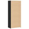 vidaXL Highboard 2 pcs Schwarz Eichen-Optik 80 x 42 x 185 cm