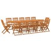 vidaXL 13-tlg. Garten-Essgruppe 280x90x75 cm Massivholz Akazie