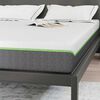 vidaXL Matratze Wei&szlig; und Grau 140 x 200 cm Jacquard-Stoff