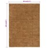 vidaXL Schlingenteppich Handgefertigt 80x160 cm Jute und Baumwolle
