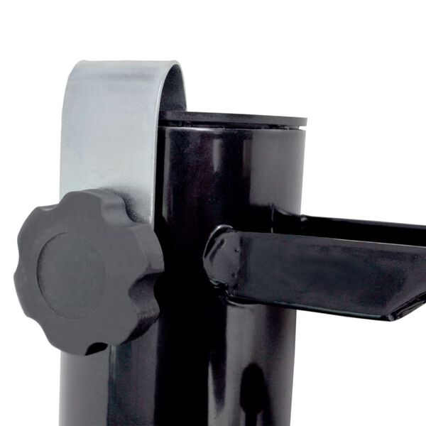 vidaXL Sonnenschirmhalter Stahl Schwarz