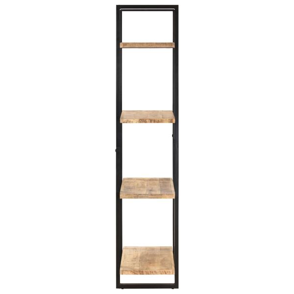 vidaXL B&uuml;cherregal 4 B&ouml;den 80x40x180 cm Raues Mangoholz