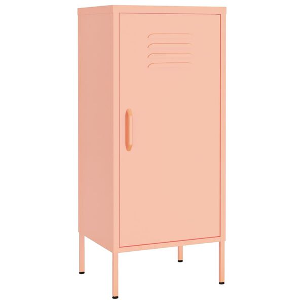 vidaXL Lagerschrank Rosa 42,5x35x101,5 cm Stahl