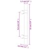 vidaXL M&ouml;belgriffe 20 Stk. Silbern 96 mm Edelstahl